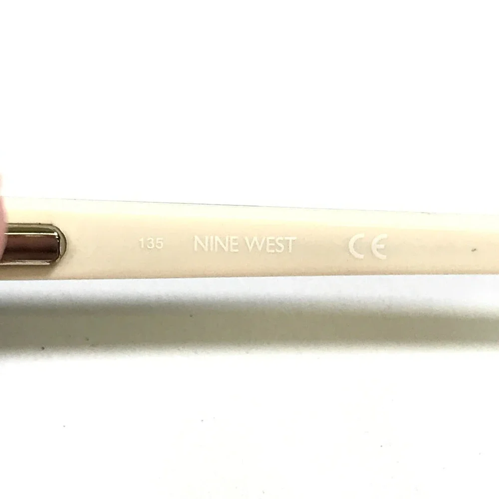 Nine West Eyeglasses Frames NW5134 001 Black Ivory Cat Eye Full Rim 52-16-135 - Picture 12 of 13